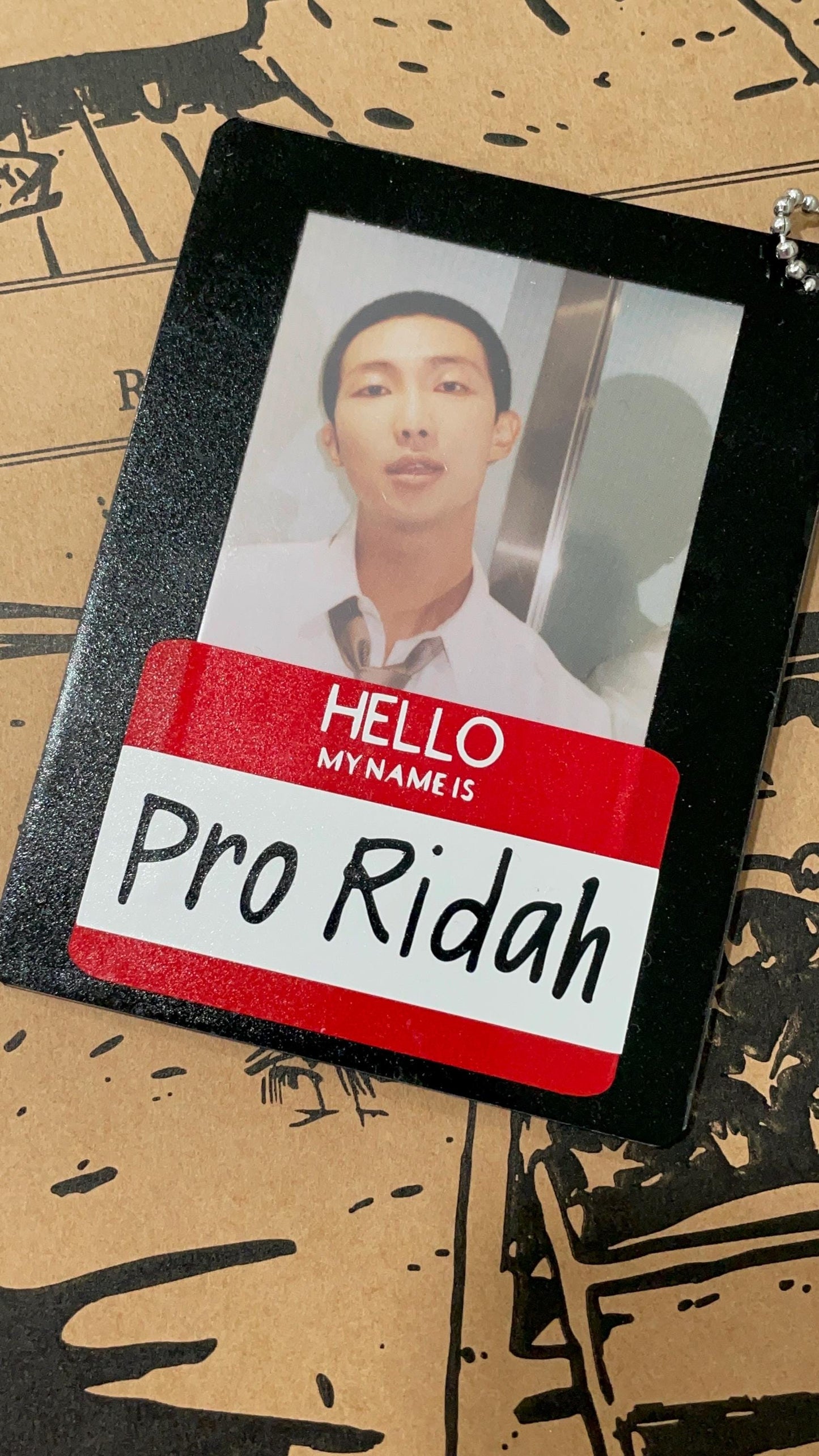 RM Pro Ridah decorated toploader | K-pop | Photocard holder |