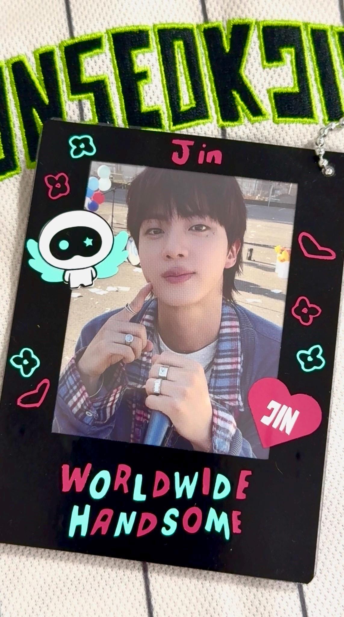 Jin Worldwide Handsome decorated toploader | K-pop | Photocard holder |