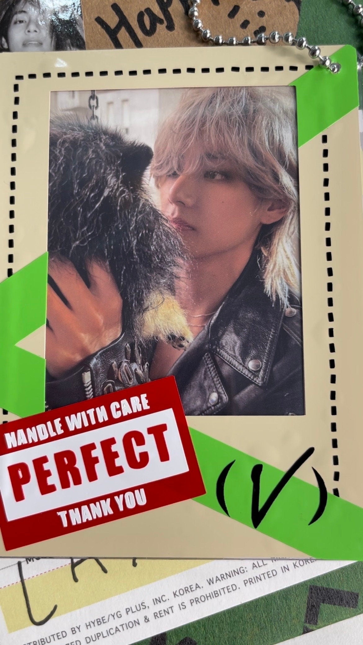 V Layover decorated toploader | K-pop | Photocard holder |