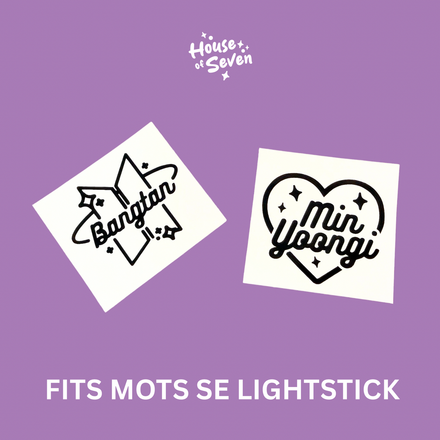 Bangtan Bias Army bomb lighstick globe decal set | K- Pop |
