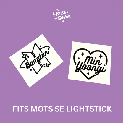 Bangtan Bias Army bomb lighstick globe decal set | K- Pop |