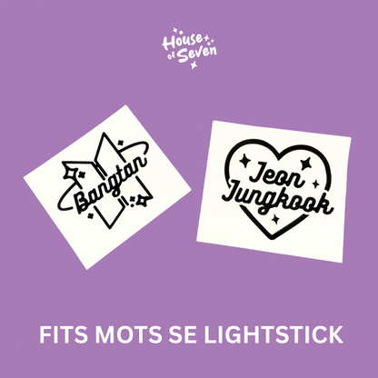 Bangtan Bias Army bomb lighstick globe decal set | K- Pop |