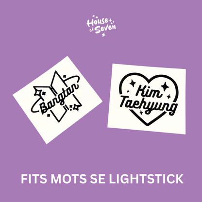 Bangtan Bias Army bomb lighstick globe decal set | K- Pop |