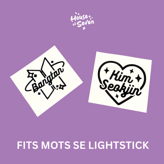 Bangtan Bias Army bomb lighstick globe decal set | K- Pop |