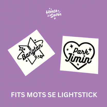Bangtan Bias Army bomb lighstick globe decal set | K- Pop |
