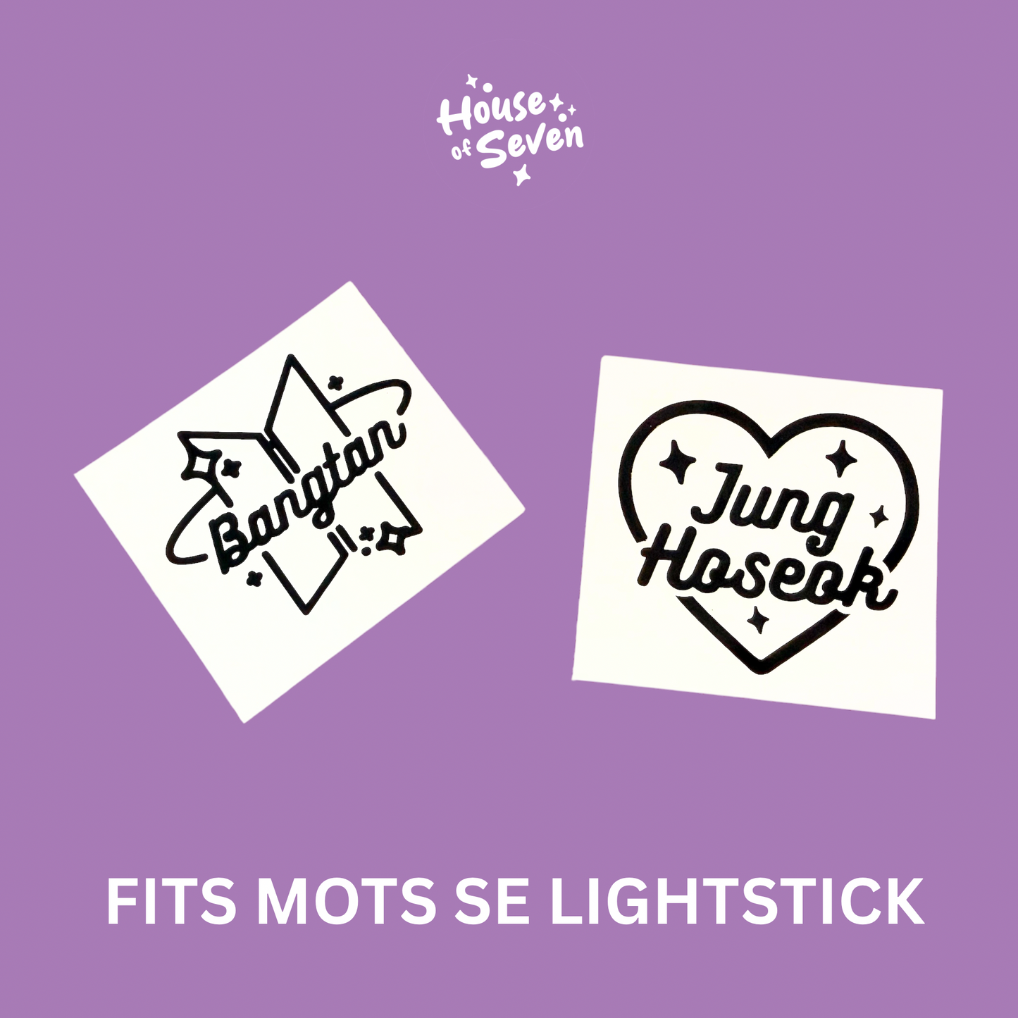 Bangtan Bias Army bomb lighstick globe decal set | K- Pop |