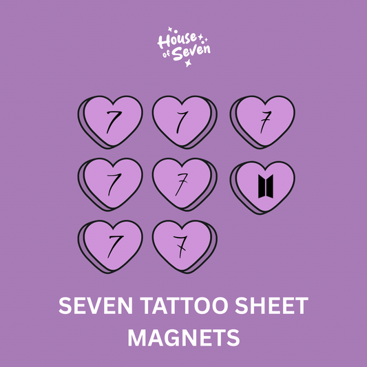 7 Tattoo Fridge Magnet Set | K-pop |