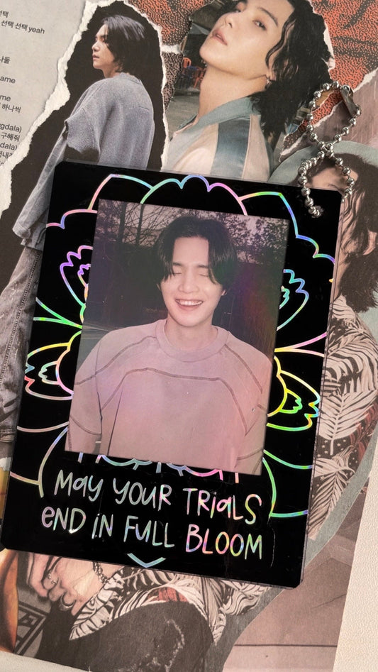 Suga Agust D decorated toploader | K-pop | Photocard holder |