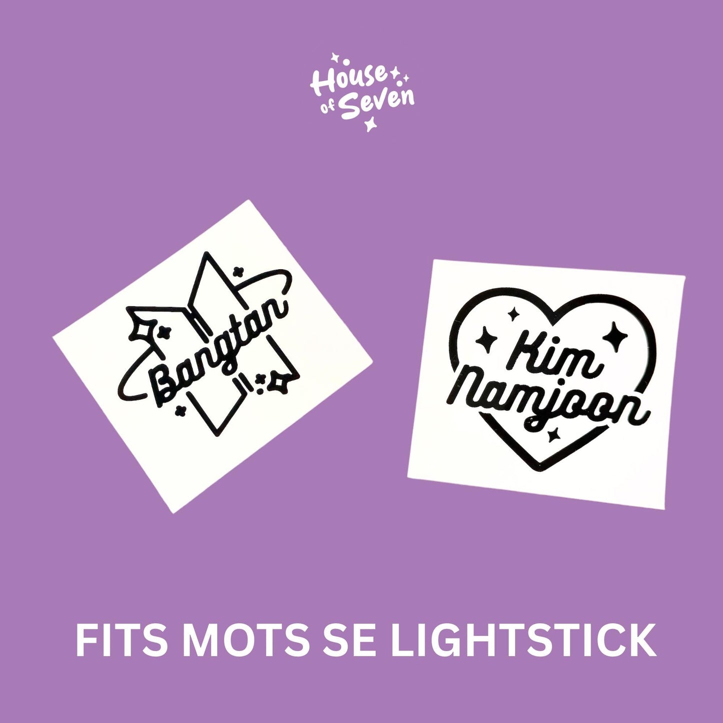 Bangtan Bias Army bomb lighstick globe decal set | K- Pop |