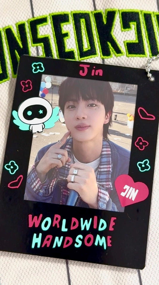 Jin Worldwide Handsome decorated toploader | K-pop | Photocard holder |